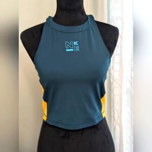 Nike Dry Fit Athletic Cropped Tank/Sport Bra, Size Medium